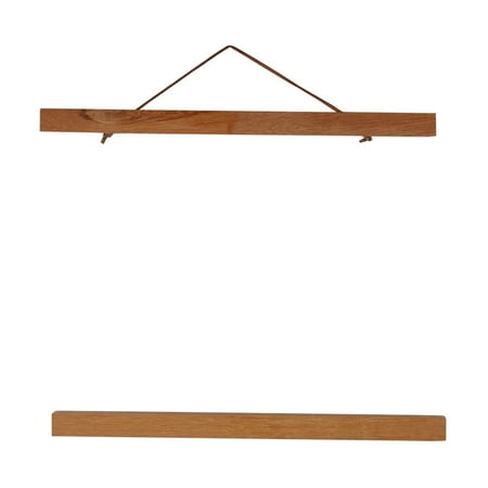 

Brrnoo Modern Magnetic Wooden Stylish Photo Frame DIY Poster Scroll Prints Artwork Hanger Teak Wood