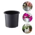 thumbnail image 3 of BNNG 16cm Orchid Clear Flower Pot Plastic Slotted Breathable Orchid Pots Round Planter Plastic Plant Pot with Rolled Rim for Indoor Outdoor Plants Flowers Herbs, 3 of 5