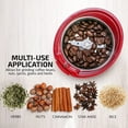 thumbnail image 5 of OVENTE Electric Coffee Grinder - Small Portable & Compact Grinding Mill with Stainless Blade for Bean Spices Herb and Tea, Perfect for Home & Kitchen - Maroon CG225M, 5 of 8
