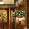 Artificial Christmas Hanging Basket With Led Lights,PreLit Christmas