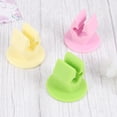 thumbnail image 6 of 5pcs Suction Cup Toothbrush Holder Creative Bathroom Wall-mounted No Drilling Toothbrush Holder Organizer Storage Rack (Random Color), 6 of 7