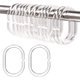 thumbnail image 1 of Set of 12 Clear Shower Curtain Rings, Plastic Shower Curtain Rings, C Shaped Shower Curtain Rings, Curtain Hooks for Bathroom, 1 of 5