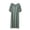 Green, variant on Bixock Women Plus Size Nightgowns Loungewear Nightshirts Nightgown Round Neck Short Sleeve Ruffled‑Hem Solid Color Loose Thin Indoor Home Homewear Sleepwear Women Clothings