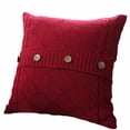 thumbnail image 2 of Apmemiss Christmas Pillow Covers Clearance Decorative Knit Throw Pillow Cover 18x18 inch Chiristmas Farmhouse Sweater Square Warm Cushion Cover for Couch, Bed, Home Accent Decor, 2 of 3
