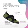 thumbnail image 2 of FitKicks Crossovers Women's Foldable Active Lifestyle Minimalist Footwear Barefoot Yoga Water Shoes Green, 2 of 8