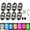 #8-Light Set, variant on Wireless RGB LED Lights with Remote Control,High Brightness Strobe Light,8 Colors,10 Flash Mode,USB Charging for Drone Car Motorcycle Bike