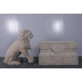 thumbnail image 6 of Stone Foo Dog Plinth Chinese Lion Base Statue, 6 of 6