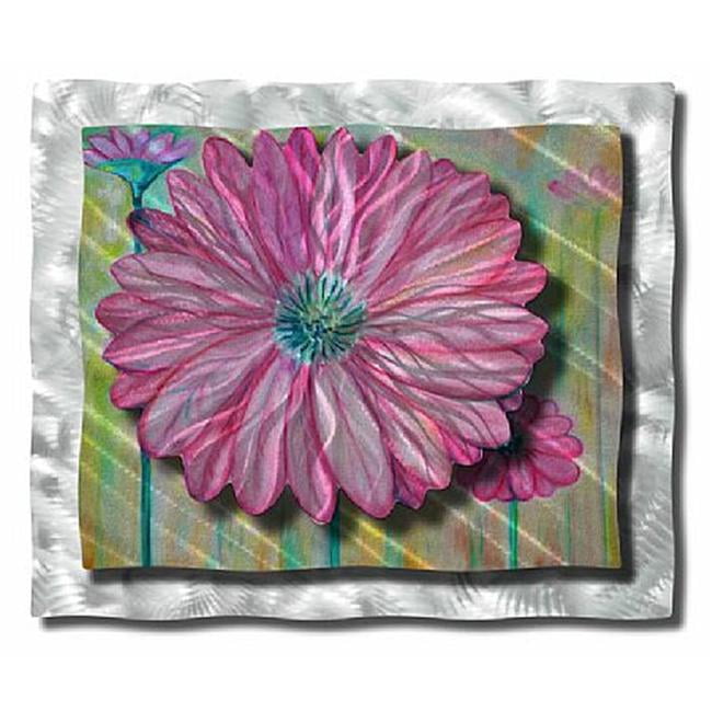 All My Walls FLOR00015 Zinnia Metal Wall Art - Walmart.com - Walmart.com
