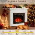 thumbnail image 5 of 45''W Electric Fireplace with Mantel, Legahome Freestanding Fireplace Heater with Remote Control, Fireplace TV Stand for 42 inch TV, Electric Fireplace Heater for Living Bedroom, White, 5 of 10