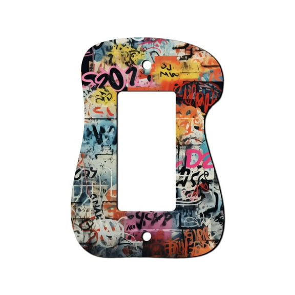 Off The Wall Plates - Graffiti Classic Decorative Acrylic Cover Single Paddle Rocker Wallplate