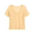 thumbnail image 7 of Admvng Womens Casual Tops Mesh Round Neck Short Sleeve Summer Loose Fit Blouses, 7 of 7