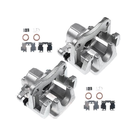 Brake Caliper Set 2 - Compatible with 2012 - 2018 Toyota RAV4 2013 2014 2015 2016 2017