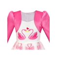 thumbnail image 4 of Girls Dress 2-in-1 Bolero Elegant Swan Party Dress 6, 4 of 7