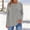 Gray-01, variant on Nugftut Polka Dots Tops for Women Long Sleeve Crew Neck Casual Blouse Flowy Loose T-Shirts