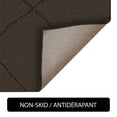 thumbnail image 4 of Mainstays Indoor Modern Geometric Machine Tufted Dark Brown Area Rug, 5' x 7', Machine Washable, Non-Skid Backing, 4 of 5