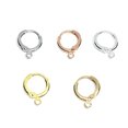 thumbnail image 3 of Copper Earring Finding Clasp Pendant Dangling Supply Earrings Components Hook Jewelry Handmade Accessory for Professional White Gold, 3 of 9
