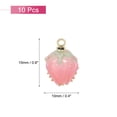 thumbnail image 2 of Unique Bargains 10 Pcs Pink Flower Rose Bud Charm Pendants Acrylic Cute Floral Flower Charm for Necklaces DIY Crafts, 2 of 6