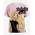 thumbnail image 2 of Batas quirúrgicas nuevas con estampado de dibujos animados para mujer, trajes veterinarios de princesa Barbie esmerilados para hombres, blusas esmeriladas para mujeres médicas, 2 of 5