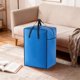 thumbnail image 1 of Bolsa organizadora de gran capacidad para colchas | Tela no tejida, plástico, azul | Plegable para guardar ropa de cama y mantas | Asa reforzada, cremallera bidireccional, varios tamaños (L/M/S), 1 of 6