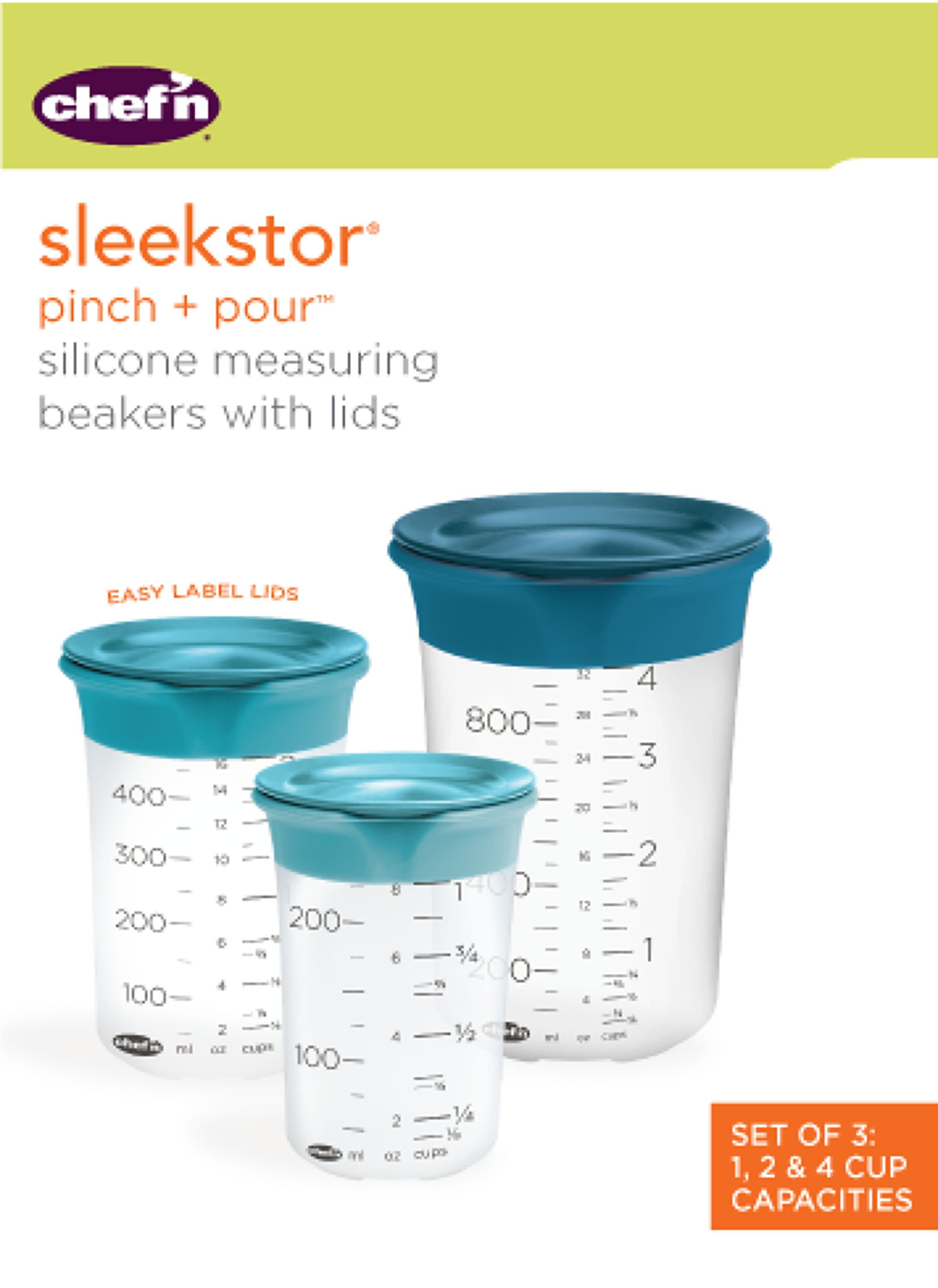 Cookistry: Gadgets: Chef'n SleekStor Measuring Beakers