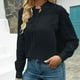thumbnail image 4 of Tops Para Mujer Blusa Casual Elegante Camisas de Manga Larga Camisa Clásica de Túnica Suelta de Gasa Con Botones de Encaje de Color Sólido Odeerbi  ODB164886, 4 of 9