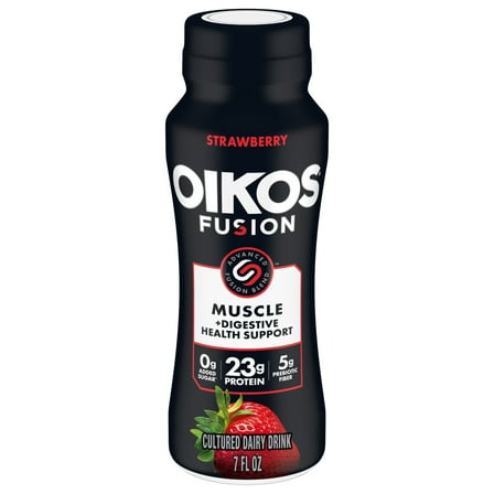 Oikos Fusion Drink, Strawberry, 7 Fl Oz Bottle