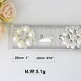 thumbnail image 4 of 10 piezas de perlas de cristal con base plana de 53x28 mm para decoración de bodas y manualidades plata, 4 of 9