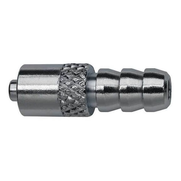 Manufacturer Varies Luer Lock Barb Adapter, Male, Plated Brass, Silver G505
