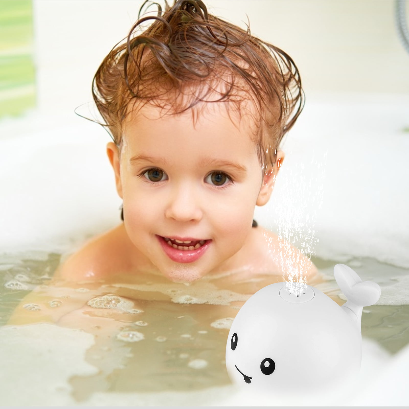  Baby Bath Toys-Light Up Bath Toys Whale Baby Toys