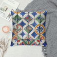 thumbnail image 2 of Autua Mosaic Graphic Decorative Short Plush Throw Pillow Cover for Home Couch Living Room Bed Sofa Zipper Closure All Year Round Suitable Pillow Covers 1PC 18x18in, 2 of 5