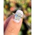 thumbnail image 2 of solitaire jewels 3CT Oval Halo Moissanite Engagement Ring For Women, 14K Yellow Gold, 2 of 6