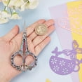 thumbnail image 2 of HLONK 2Inch Stainless Steel Scissors Silver Sewing Embroidery Scissors Small Precision Detail Scissors Vintage Shears Sharp Cutter for Fabric Paper Cutting Craft Art Work DIY Tool DIY, 2 of 9