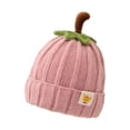 thumbnail image 3 of Mnyotv Infants Baby Pumpkin Hats Fall Winter Warm Woolen Hats Cute Knitted Fleece Lined Beanie, 3 of 6