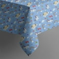 thumbnail image 4 of Blue Cartoon Unicorn Rainbow Cloud Pattern Rectangle Tablecloth 60"x120",Waterproof Polyester Rectangle Table Cloth, Wipeable Spillproof Polyester Tablecloth for Dining, Camping, Indoor and Outdoor, 4 of 6