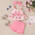 thumbnail image 2 of CAUYDY Toddler Baby Girls 2 Pcs Outfits Girl Spring Summer Clothes Kids Sport T Shirts and Shorts Kid Outfit Sets For 6-24 Months 2t 3t 4t 5t 6t Kid Skorts (Sizes 2-3 Years,H03-Pink), 2 of 6