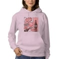 thumbnail image 2 of Officially Licensed Coca Cola Retro Coke Graphic: Enjoy Refreshing Fizz Women's Hoodie, 2 of 3