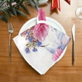 thumbnail image 2 of GZHJMY Pink Flower Pattern Napkins Reusable Washable Cloth Napkins Set of 4, Soft Comfortable Dinner Napkins for Family Weddings Holiday Party 20 X 20 Inch Washcloths, 2 of 7