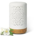 thumbnail image 1 of Earnest Living Essential Oil Diffuser White Ceramic Diffuser 100 ml Timers Night Lights and Auto Off Function Home Office Humidifier Aromatherapy Diffusers for Essential Oils, 1 of 4