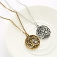 thumbnail image 3 of hengtong 4xVintage Plated Tree of Life Round Pendant Necklace for Women Golden, 3 of 9