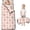 Cow and Heart Brown Pattern, variant on Cow and Cloud White Pattern Teens Toddler Nap Mat with Pillow, Sleeping Mat Bag for Preschool Daycare 59"x22"