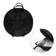 thumbnail image 2 of Riwcyla Handpan Steel Hand Drum in C Tone 9 Notes 16 Inches Percussion Instrument Alloy Steel with Drumstick Handpan Stand Woven Rattan Carved Designs Silver, 2 of 6