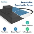 thumbnail image 6 of Proheal Gel Wedge Seat Cushion with Pommel 20x16x3-1.5" - High Density Foam and Pressure Redistribution Gel, 6 of 7