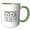 Green/White, variant on 3drose, Robotics System Engineer Funny Decorative Text on White. Gift, 15oz Mug