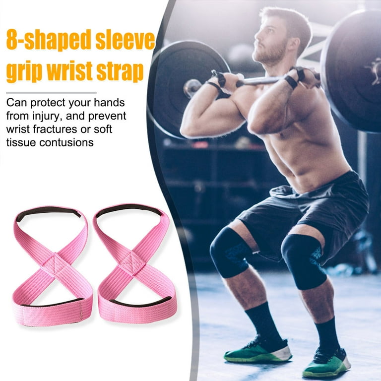 Figure 8 Lifting Strap Padded Deadlift Straps Heavy Duty Weight Lifting  Straps Strongman Axle Bar Straps