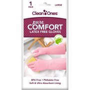 Clean Ones Pure Comfort Latex Free Gloves, Large, 1 pr