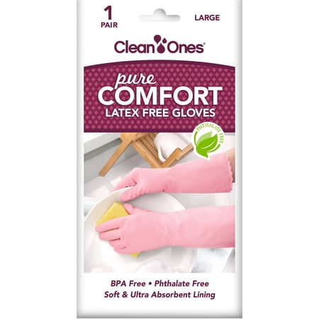 Clean Ones Pure Comfort Latex Free Gloves, Large, 1 pr