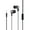Black, variant on BotaniNest With Microphone Headphones HiFi Stereo Noise Isolating Ergonomic Sport Earphones