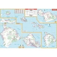 thumbnail image 1 of Univarsal 911641010001-57.5x40.5-RAW 57.5 x 40.5 in. Hawaii State Wall Map - Rail-Walnut Molding, 1 of 1