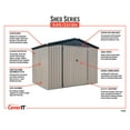thumbnail image 6 of COVER-IT Metal Outdoor Lockable Storage Shed for Backyard Storage, 8' x 6', 6 of 6