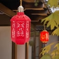 thumbnail image 4 of Lámpara colgante E27, adorno de año Nuevo chino, linterna roja Fu, proyector de luz para jardín, patio festivo., 4 of 5